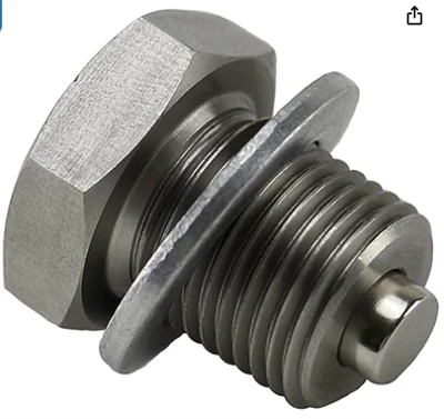 M14 x 1.25 मिमी स्टेनलेस स्टील चुंबकीय इंजन तेल नाली प्लग