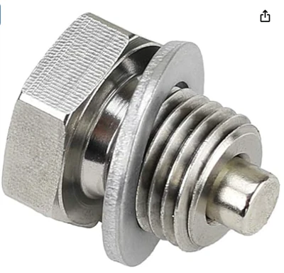 M14 x 1.5 मिमी स्टेनलेस स्टील चुंबकीय इंजन तेल नाली प्लग-कैन-एम के साथ संगत